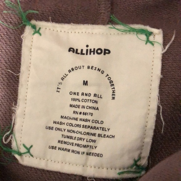 ALLIHOP by Anthropologie brown three button cropped jacket - Picture 5 of 9